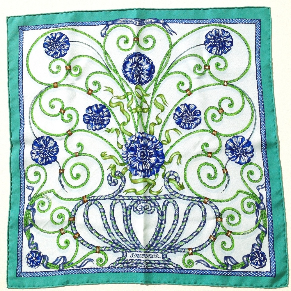 Hermes Jouvence Silk SMALL Pocket Scarf